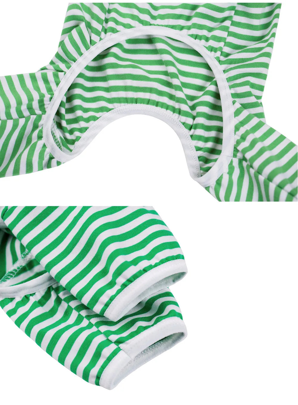 Dog Pajamas for Small Medium Large Dogs Pitbull, Cotton Stripe Onesie Dog Suit Bodysuit Pjs Puppy Jumpsuit Pet Christmas Clothes
