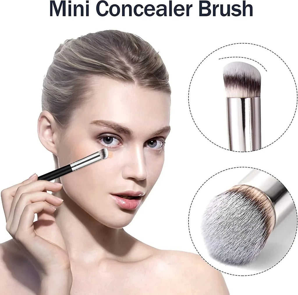 1/2/3 pcs Foundation Concealer Brush, Premium Contour Blusher Brushes, Flawless Under Eye Dense Face