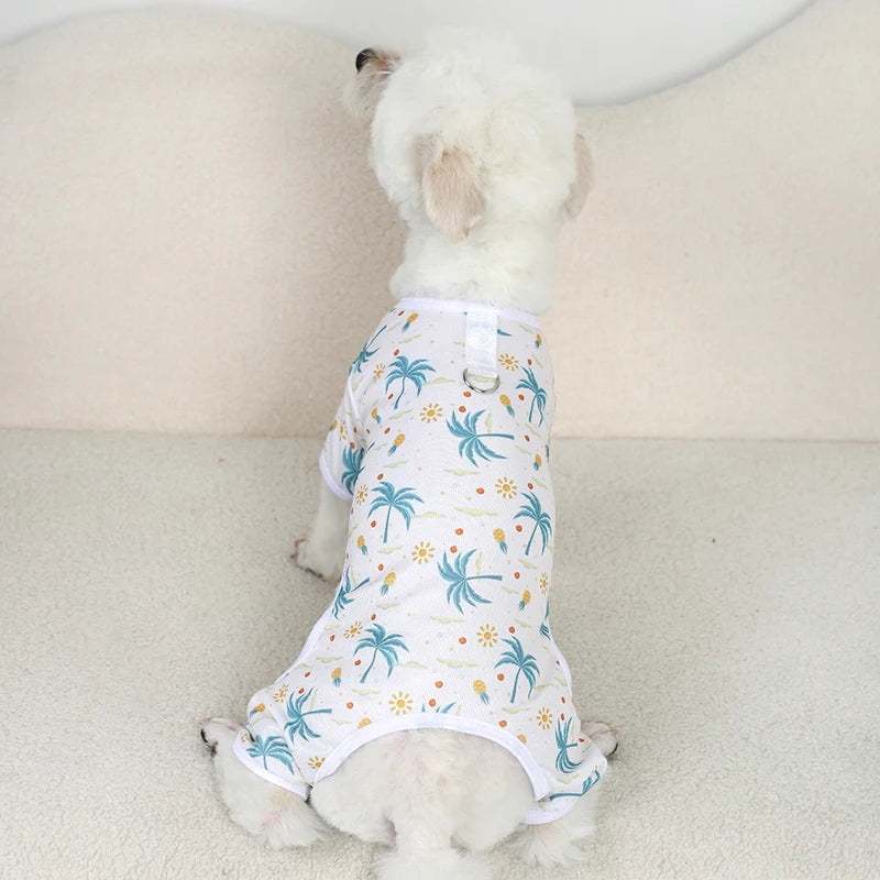 Dog Pajamas for Small Dogs Girl Boy Puppy Pjs Summer Pet Onesies for Chihuahua Yorkie Teacup Cute Soft Material Stretch Outfit