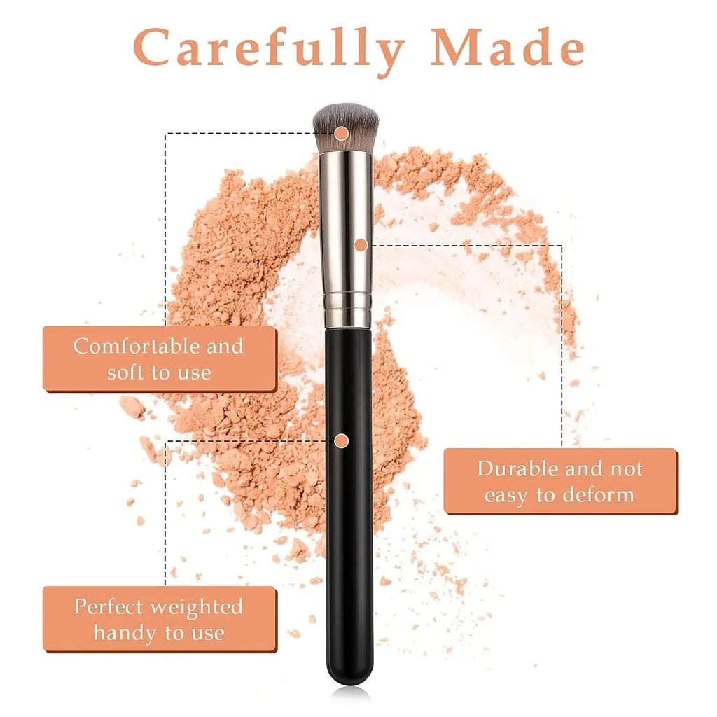 1/2/3 pcs Foundation Concealer Brush, Premium Contour Blusher Brushes, Flawless Under Eye Dense Face