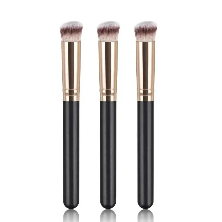 Pro Dual-Ended Foundation Brush - Hypoallergenic Dense Concealer & Contour Blender, Vegan Cruelty-Free Makeup Tool