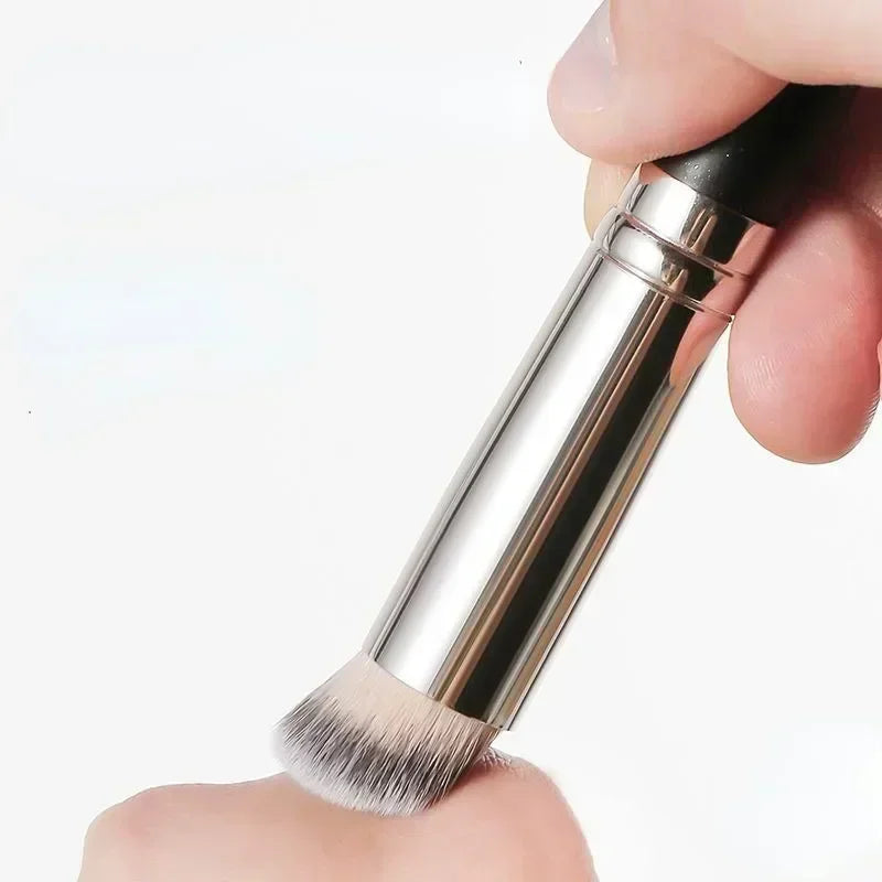 Pro Dual-Ended Foundation Brush - Hypoallergenic Dense Concealer & Contour Blender, Vegan Cruelty-Free Makeup Tool